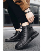 Martini - Robuste Herren-Lederstiefel aus schwarzem Leder