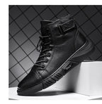 Martini - Robuste Herren-Lederstiefel aus schwarzem Leder