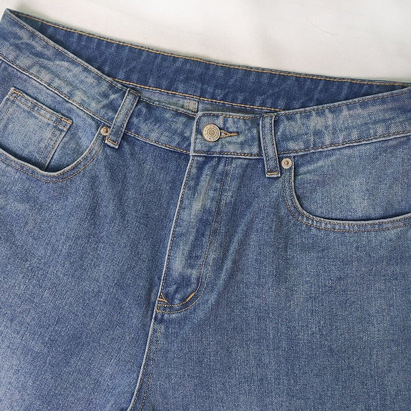 Mirazo Weit geschnittene Jeanshose – Stylische Damenjeans im Boyfriend Fit