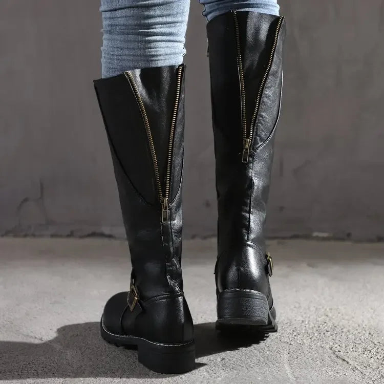 Drune | Elegante Lederstiefel – Trendige Damenstiefel für jeden Anlass