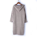 Ida | Warme Damen-Strickjacke mit Kapuze