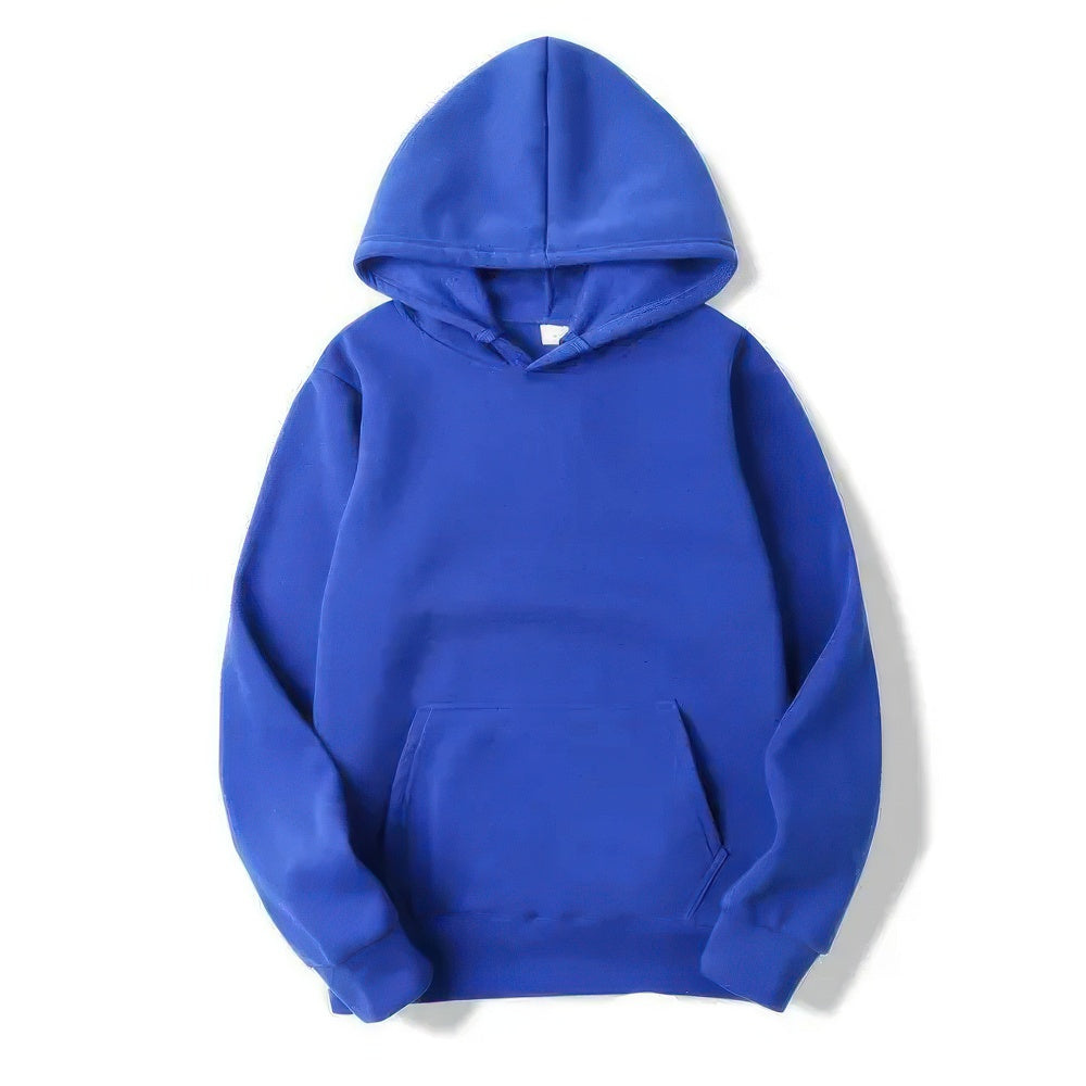 Drune | Herren Blau Kapuzenpulli Übergröße Kapuzenpullover