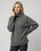 Drune - Lässiger Kaschmir Rollkragenpullover, Weiche & Bequeme Passform